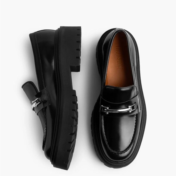 Thursday Penny Platform - Black & Silver - Women’s size 9 - Picture 2 of 5